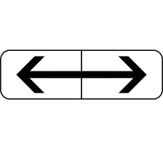 Panneau type routier "Flèches gauche-droite" ref:M8f