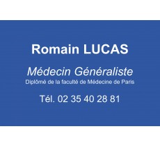 Plaque professionnelle Médecin - aluminium ou plexiglass