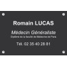Plaque professionnelle Médecin