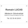 Plaque professionnelle Médecin