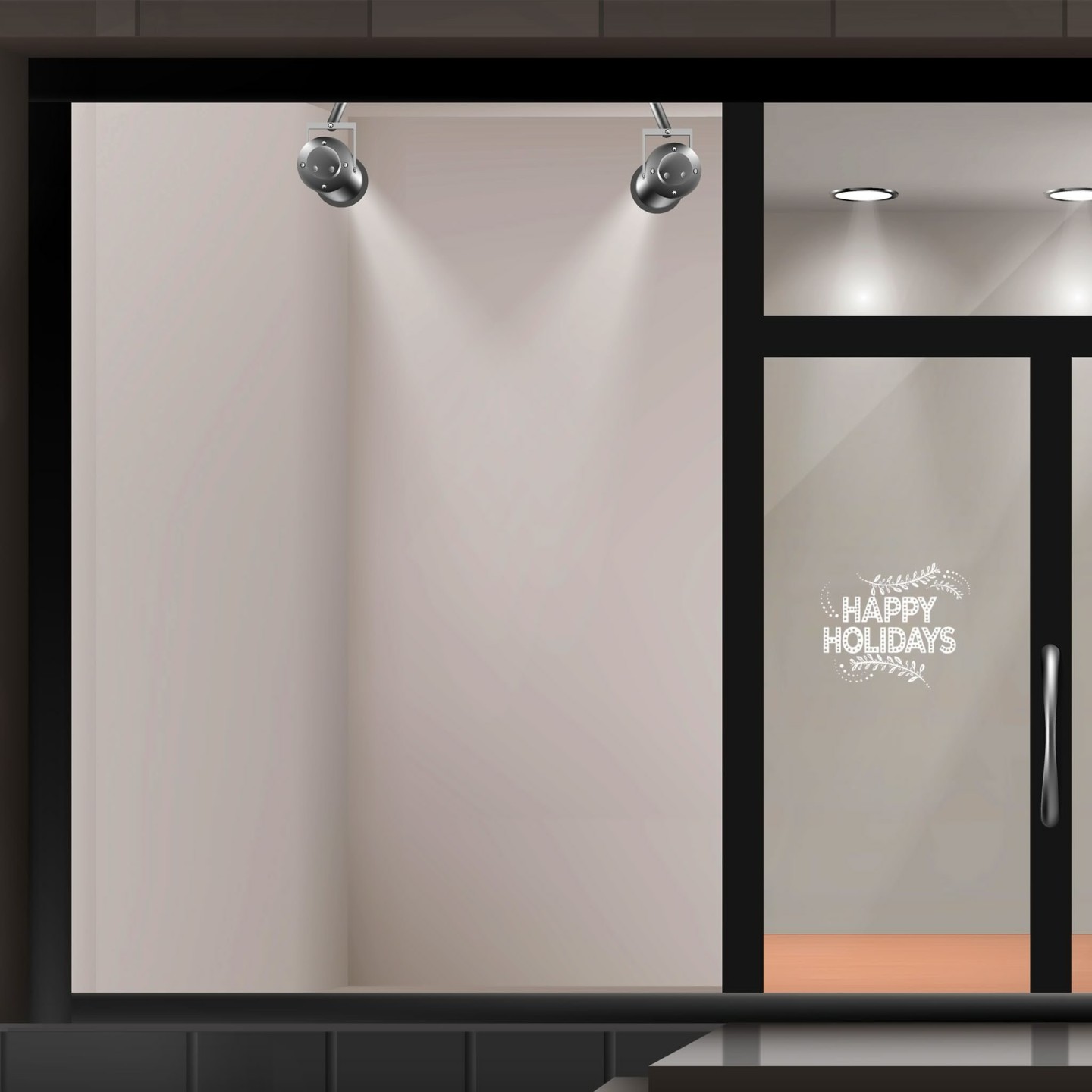 Sticker pour vitrine "Merry Christmas"