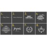 Sticker pour vitrine "Merry Christmas"
