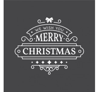 Sticker pour vitrine "Merry Christmas"