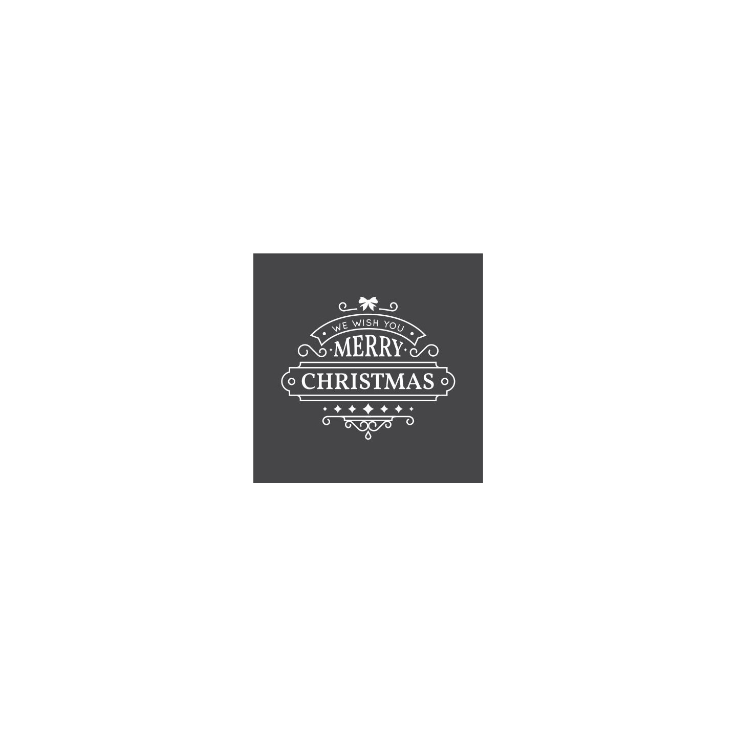 Sticker pour vitrine "Merry Christmas"