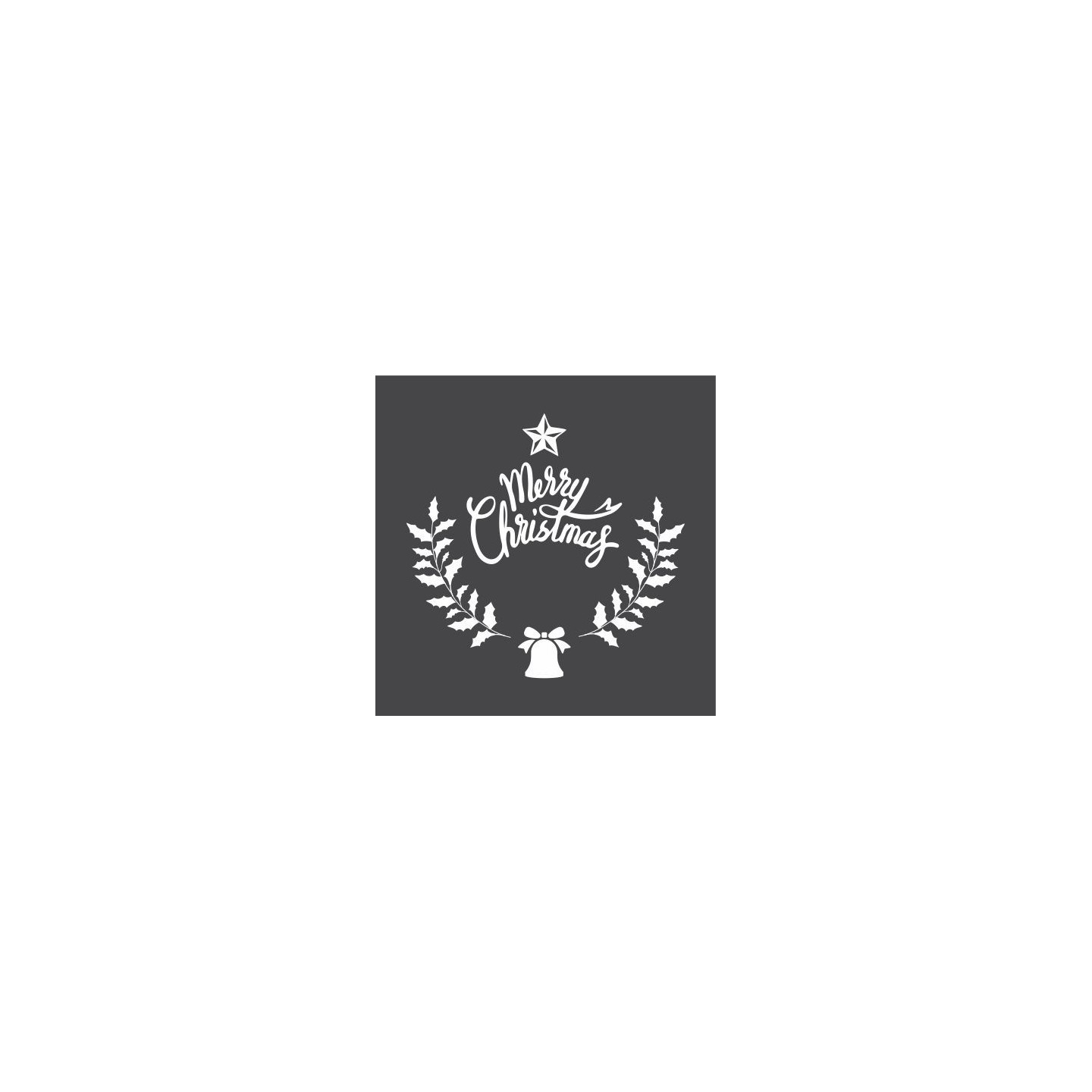 Sticker pour vitrine "Merry Christmas"