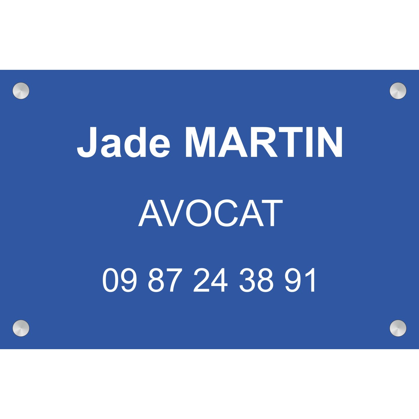Plaque professionnelle Avocat