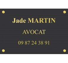 Plaque professionnelle Avocat