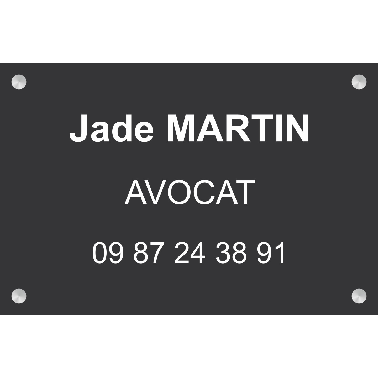 Plaque professionnelle Avocat
