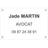 Plaque professionnelle Avocat