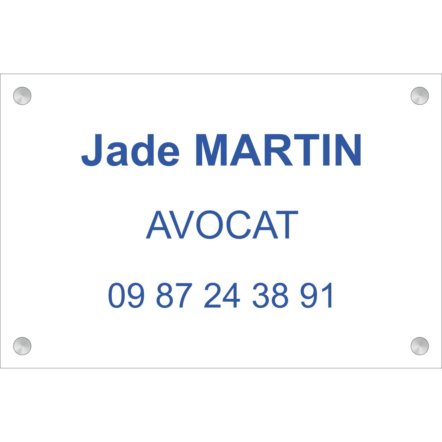 Plaque professionnelle Avocat