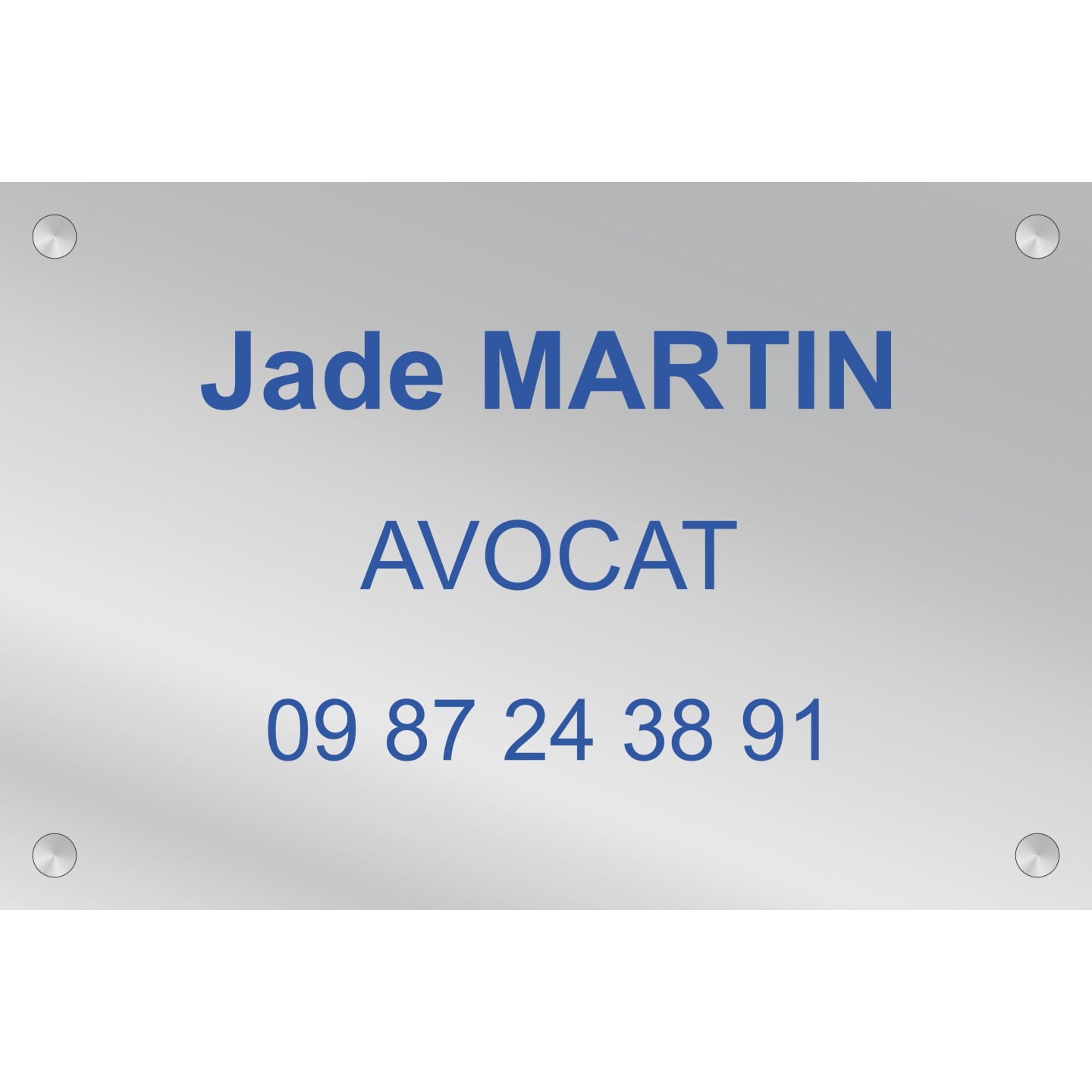 Plaque professionnelle Avocat