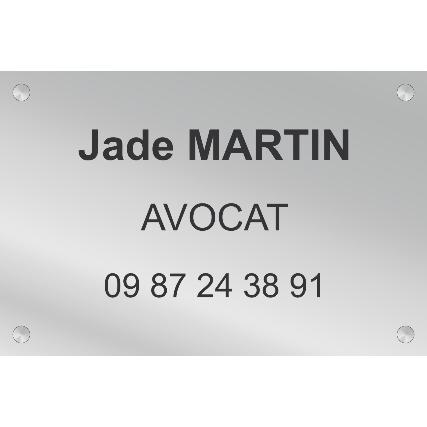 Plaque professionnelle Avocat
