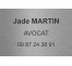 Plaque professionnelle Avocat