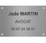 Plaque professionnelle Avocat