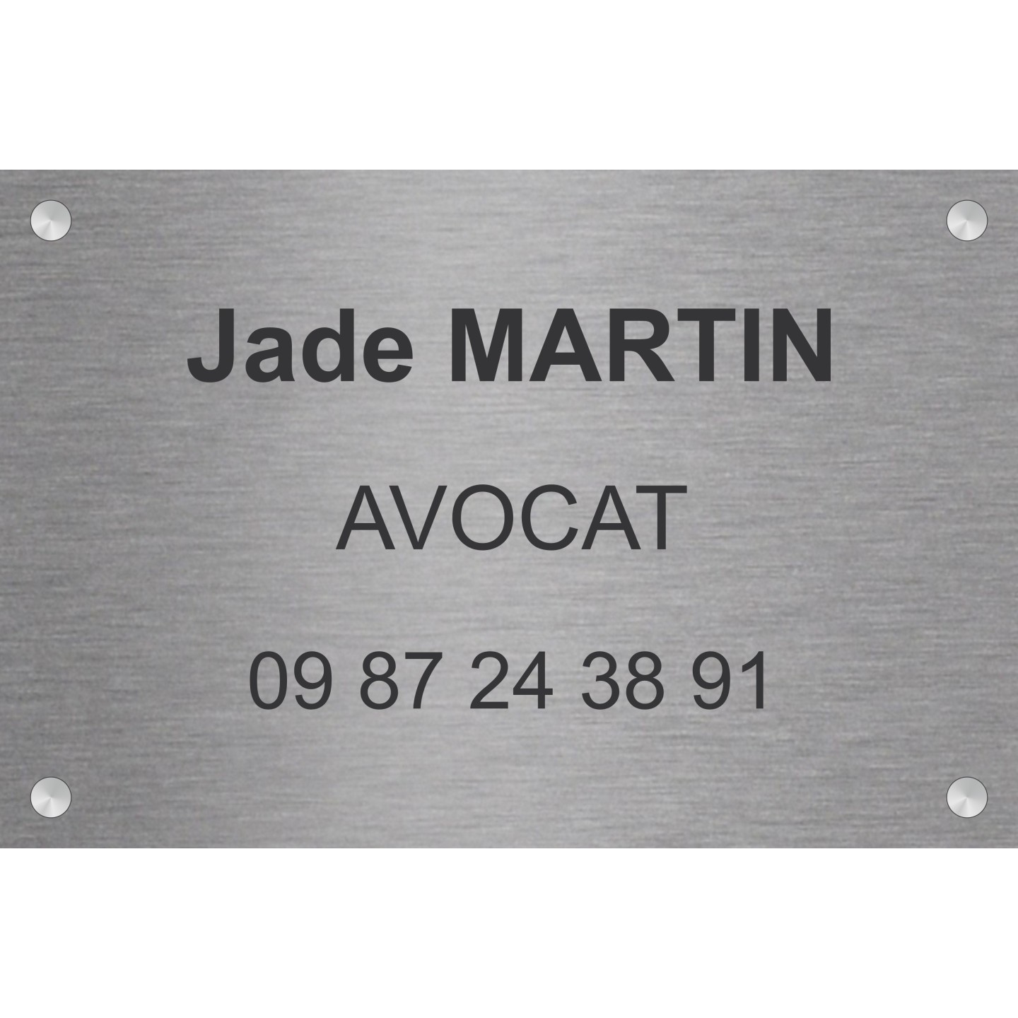 Plaque professionnelle Avocat