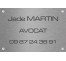 Plaque professionnelle Avocat