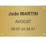 Plaque professionnelle Avocat