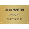 Plaque professionnelle Avocat