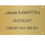 Plaque professionnelle Avocat