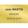 Plaque professionnelle Avocat