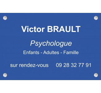 Plaque professionnelle Psychologue