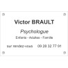 Plaque professionnelle Psychologue