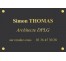 Plaque professionnelle Architecte