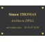 Plaque professionnelle Architecte