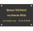 Plaque professionnelle Architecte