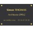 Plaque professionnelle Architecte