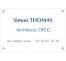 Plaque professionnelle Architecte