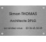 Plaque professionnelle Architecte