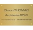 Plaque professionnelle Architecte