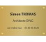 Plaque professionnelle Architecte