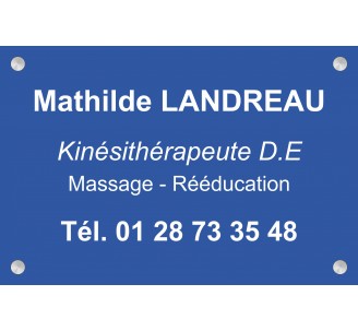 Plaque professionnelle Masseur kinésithérapeute