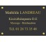 Plaque professionnelle Masseur kinésithérapeute