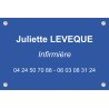 Plaque professionnelle Infirmier(e)