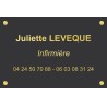 Plaque professionnelle Infirmier(e)