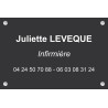 Plaque professionnelle Infirmier(e)