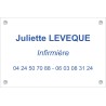 Plaque professionnelle Infirmier(e)