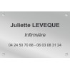 Plaque professionnelle Infirmier(e)
