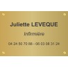 Plaque professionnelle Infirmier(e)