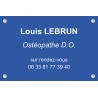 Plaque professionnelle Ostéopathe