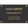Plaque professionnelle Ostéopathe