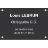 Plaque professionnelle Ostéopathe