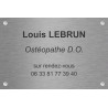 Plaque professionnelle Ostéopathe
