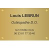 Plaque professionnelle Ostéopathe