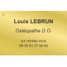 Plaque professionnelle Ostéopathe