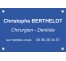 Plaque professionnelle Chirurgien dentiste