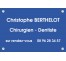 Plaque professionnelle Chirurgien dentiste